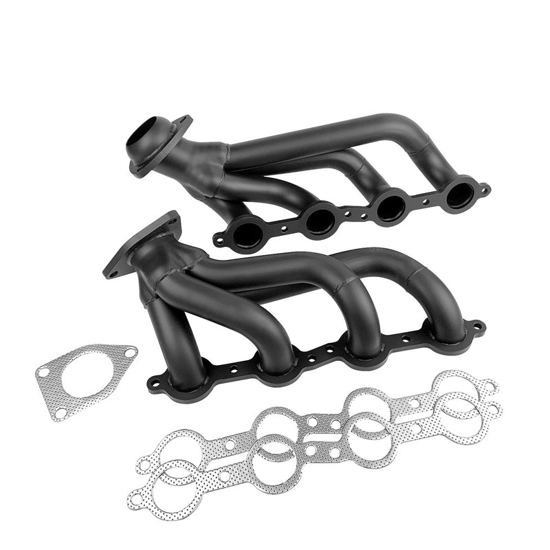 Proflow LS Exhaust Headers, Tight-Fit 1-5/8'' Block Huggers, Chevrolet Holden LS1 LS2 Rear Outlet, Stainless Steel, Set