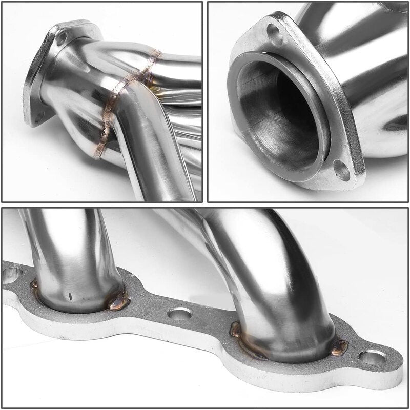 Proflow LS Exhaust Headers, Tight-Fit 1-5/8'' Block Huggers, Chevrolet Holden LS1 LS2 Rear Outlet, Stainless Steel, Set