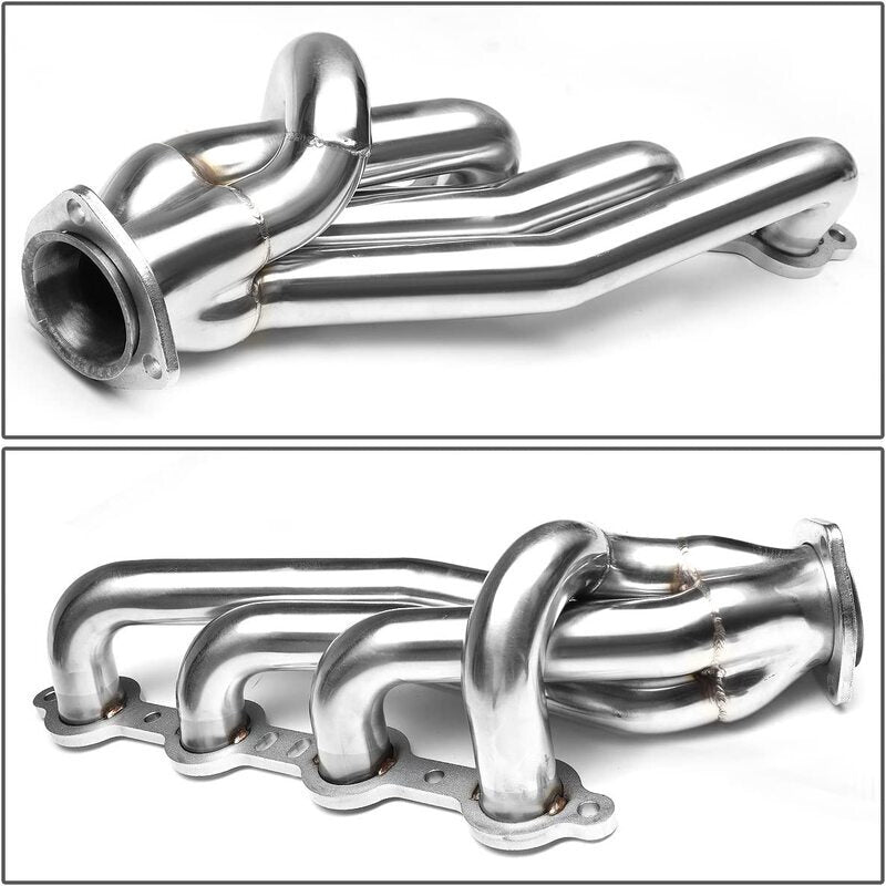 Proflow LS Exhaust Headers, Tight-Fit 1-5/8'' Block Huggers, Chevrolet Holden LS1 LS2 Rear Outlet, Stainless Steel, Set