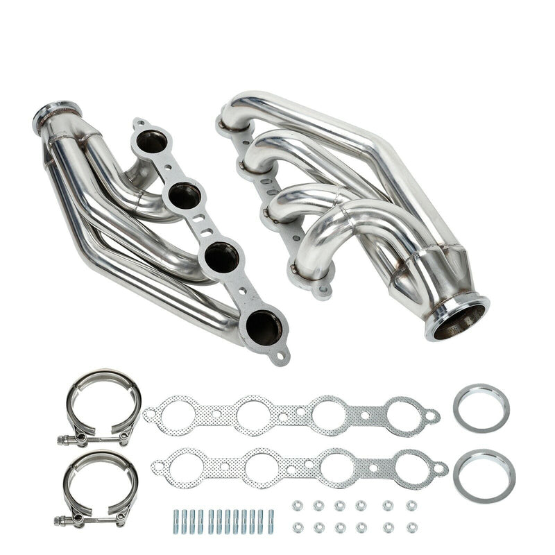 Proflow Exhaust Headers Stainless Steel, Turbo V-Band , LS1 LS2, Engine Swap, Chev Holden, 1 7/8in. Primary, Turbo V Band Flange, Set