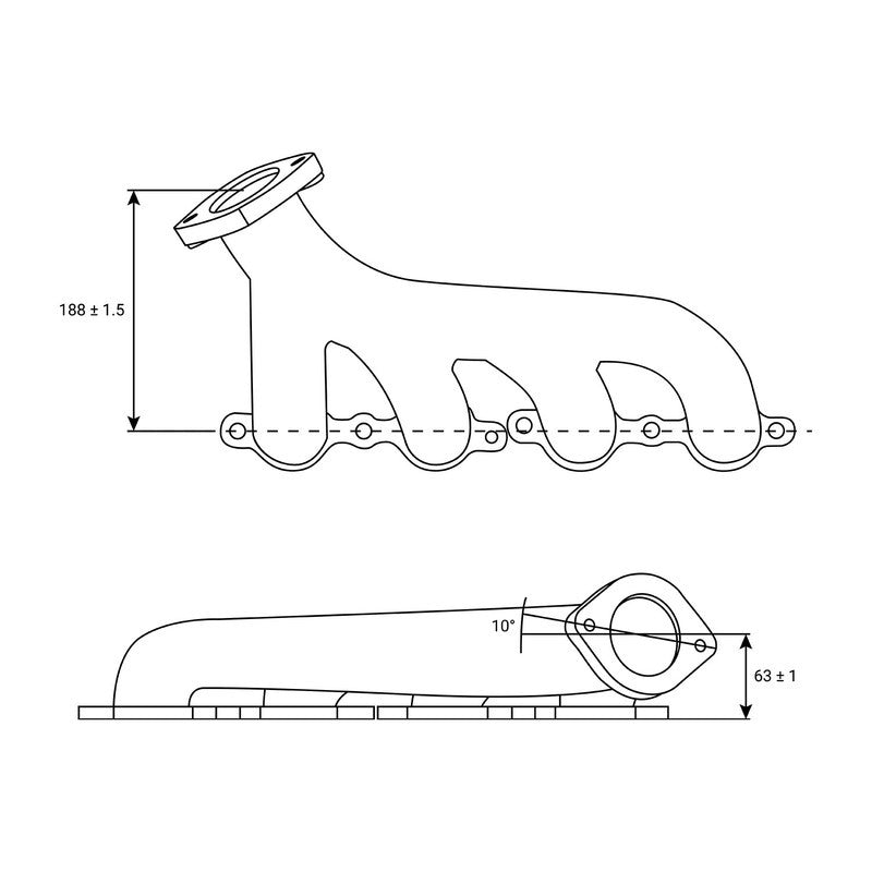 Proflow Exhaust Manifolds, High Silicon Ductile Iron, Casting, Chev For Holden, LS Series Engines, Set