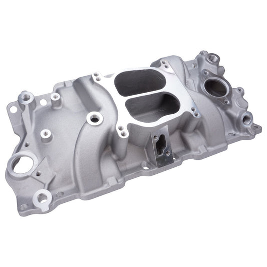 Proflow Intake Manifold, AirDual , Aluminium, Square/Spread Bore, For Chevrolet, Small Block