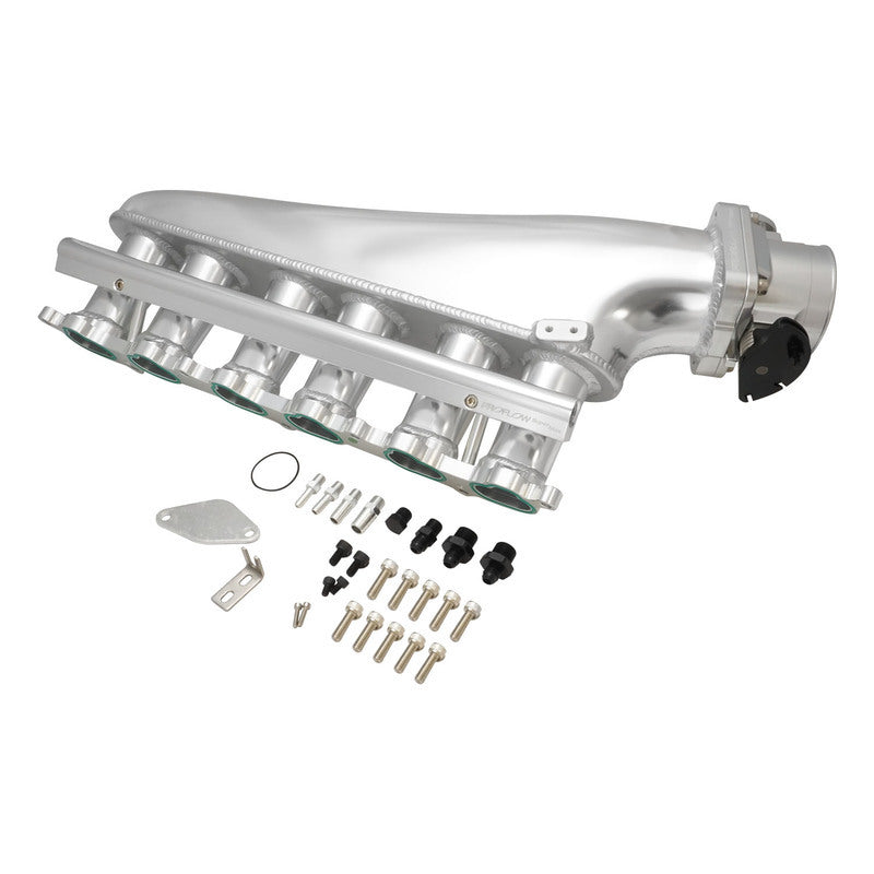 Proflow Intake Manifold Kit, Fabricated Aluminium, For Toyota 1JZ Inlet Plenum, 90mm Throttle Body, Fuel Rail