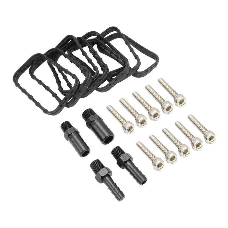 Proflow SuperMax Plus EFI Intake Manifold Kit, Gen 2, For Holden Commodore LS1/LS2, Fabricated Black, Low-Profile, w/Fuel Rails, 102mm Bore