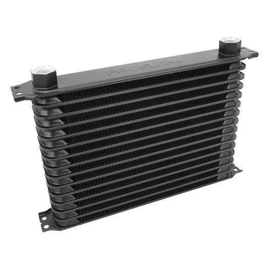 Proflow Oil Cooler, Ultra Pro Aluminium Black, Female AN10 lnlet/Outlet