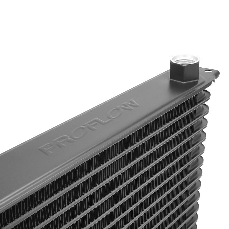 Proflow Oil Cooler, Ultra Pro Aluminium Black, Female AN10 lnlet/Outlet