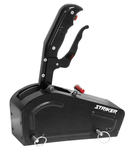 RTS Automatic Shifter, Striker Pistol Grip Billet Handle, All Black, GM Powerglide, TH350, TH400, C4, C6